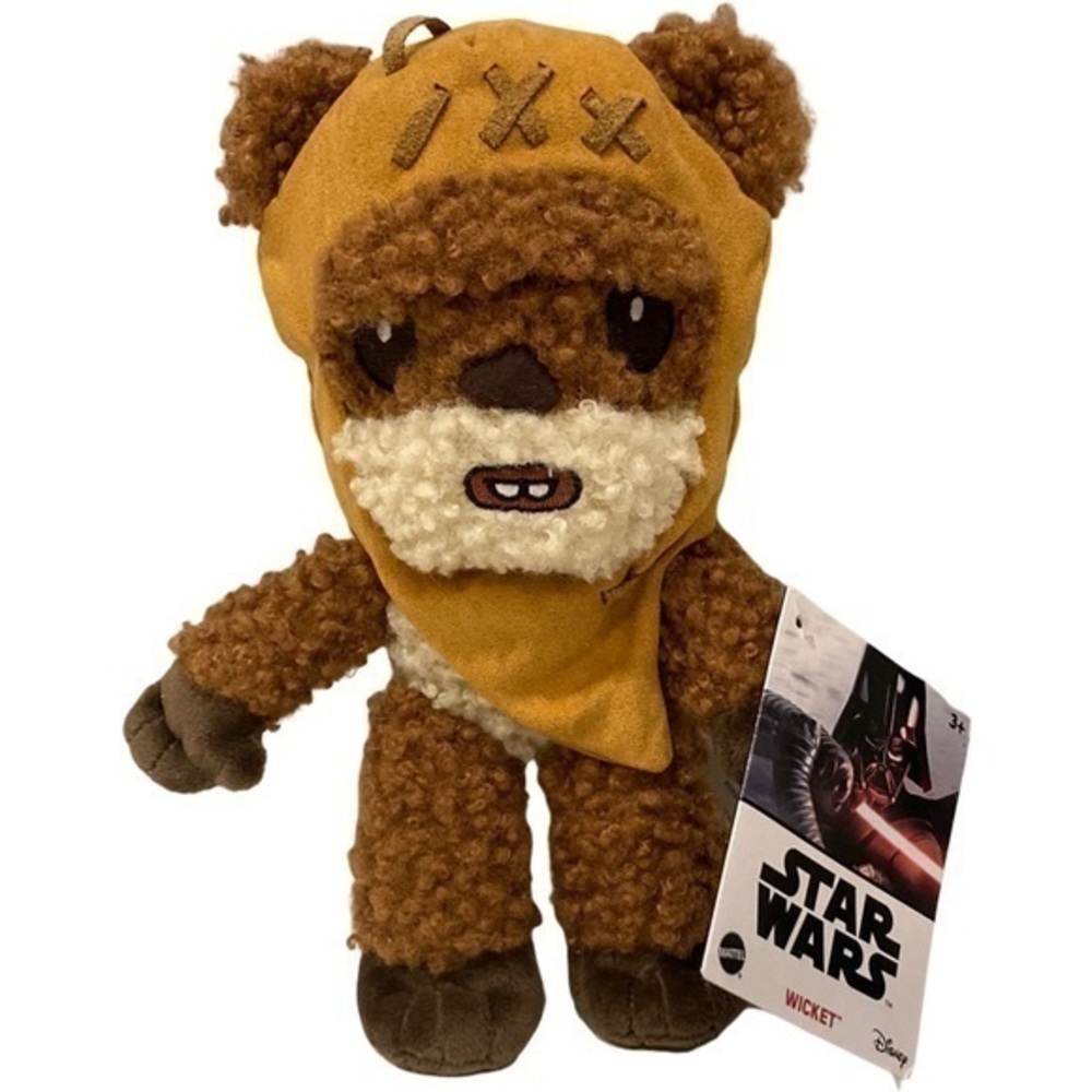 New Star Wars Plush Ewok Wicket Character‎ Toy by Mattel 9” NWT